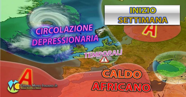 METEO – Prossima settimana con promontorio AFRICANO in rinforzo, SOLE e CALDO in ITALIA ma anche dei TEMPORALI