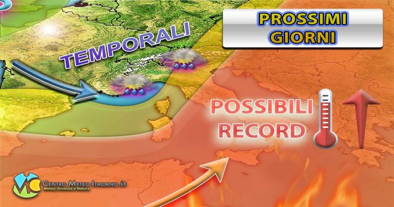 METEO ITALIA – forti TEMPORALI in arrivo nelle prossime ore e gran CALDO al Sud, luglio inizia con l’africano METEO ITALIA – forti TEMPORALI in arrivo nelle prossime ore e gran CALDO al Sud, luglio inizia con l’africano