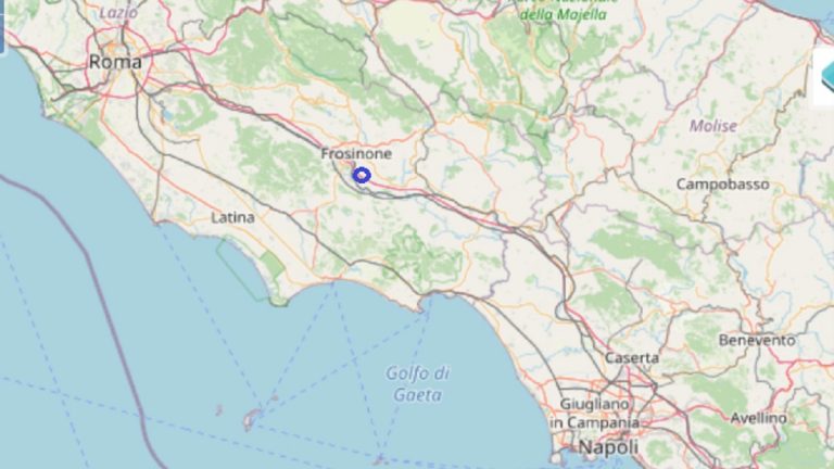 Terremoto oggi nel Lazio, 1 luglio 2022: scossa M 2.1 in provincia di Frosinone – Dati INGV