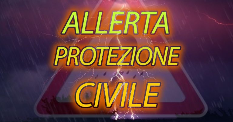 METEO – SFURIATA di PIOGGE e TEMPORALI in arrivo in ITALIA, la Protezione Civile ha diramato l’ALLERTA: ecco dove