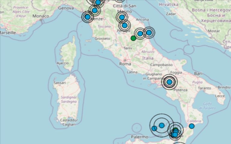 Terremoto oggi Italia, 9 luglio 2022: le ultime scosse registrate – Dati INGV