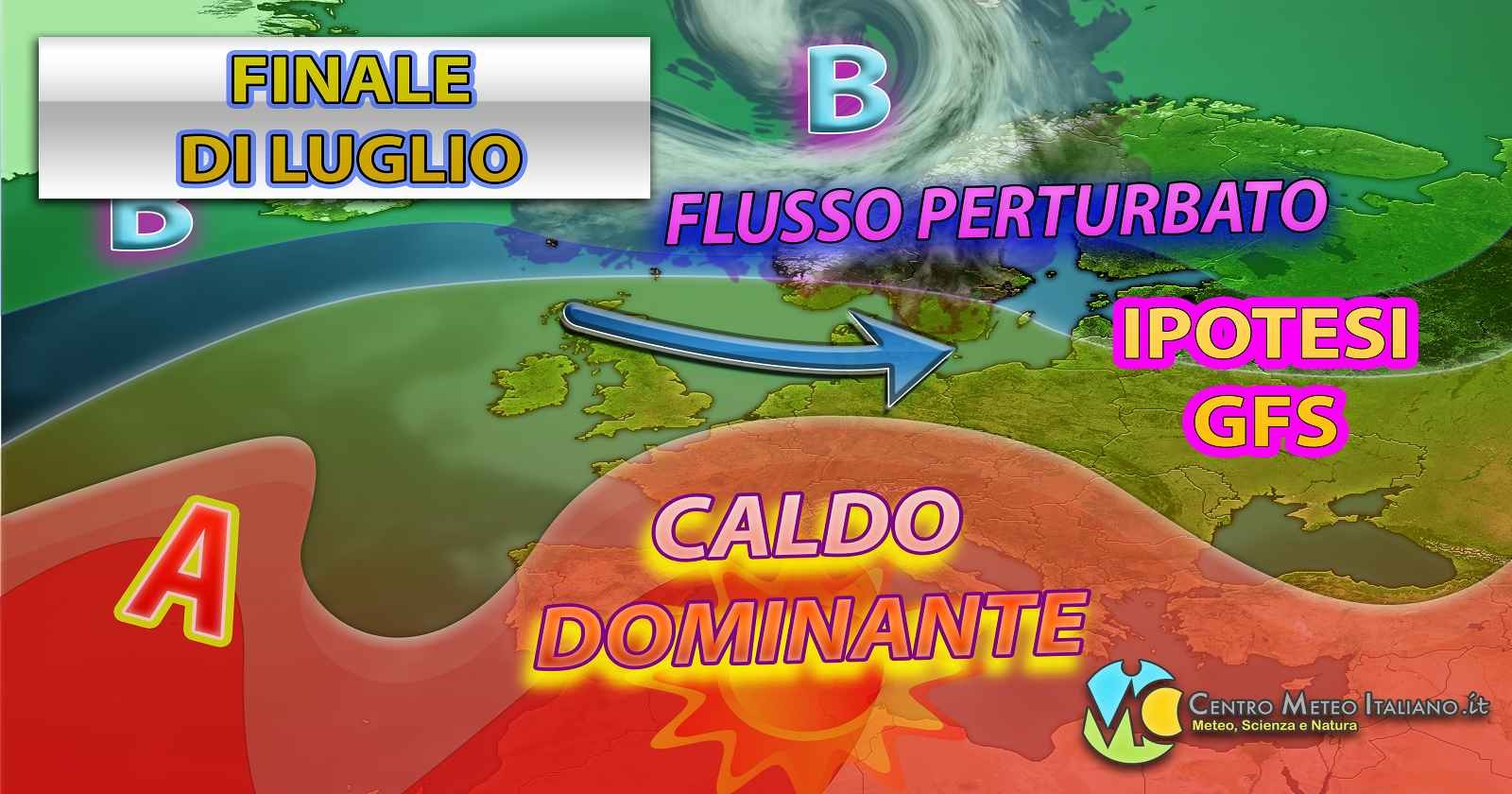 Caldo dominante anche tra fine luglio e inizio agosto, tendenza meteo