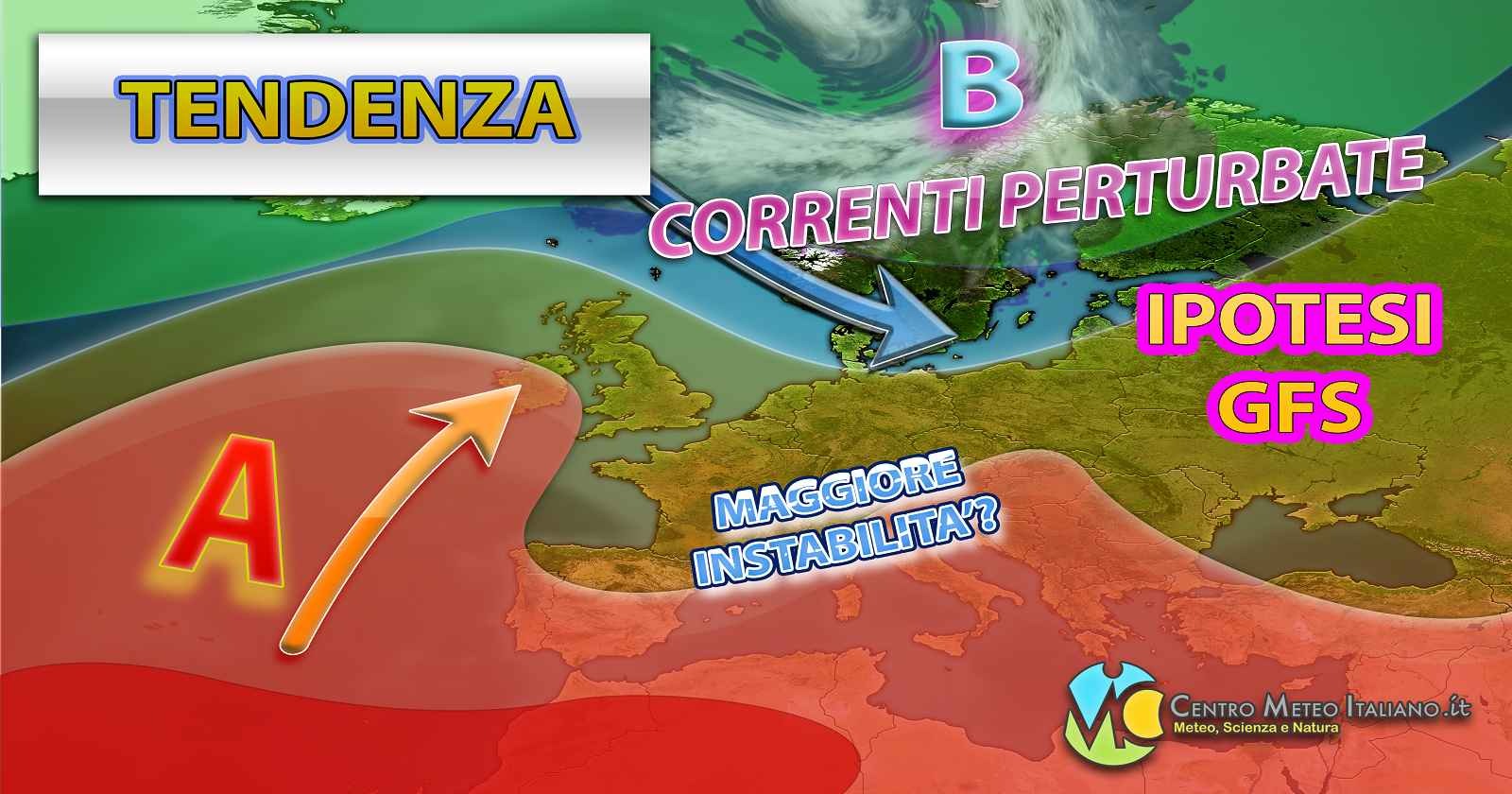 Seconda settimana di agosto possibile aumento dell'instabilità e caldo in diminuzione