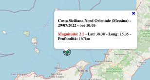 terremoto sicilia 29 luglio 2022