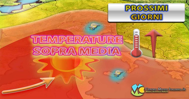 METEO ITALIA – ondata di caldo verso il picco nel prossimo WEEKEND con punte di +40 gradi, temporali a seguire