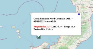 terremoto sicilia martedì 2 agosto 2022