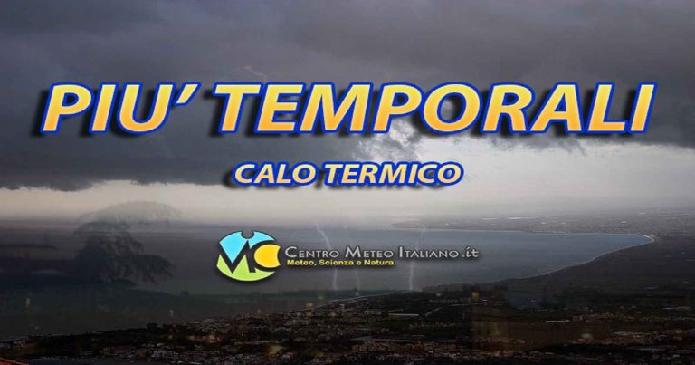 Meteo – Luglio porta piogge e temporali prima al Nord e poi al Centro-Sud accompagnati da un calo termico