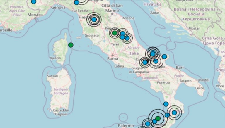 Terremoto oggi Italia, 12 agosto 2022: le ultime scosse registrate – Dati INGV