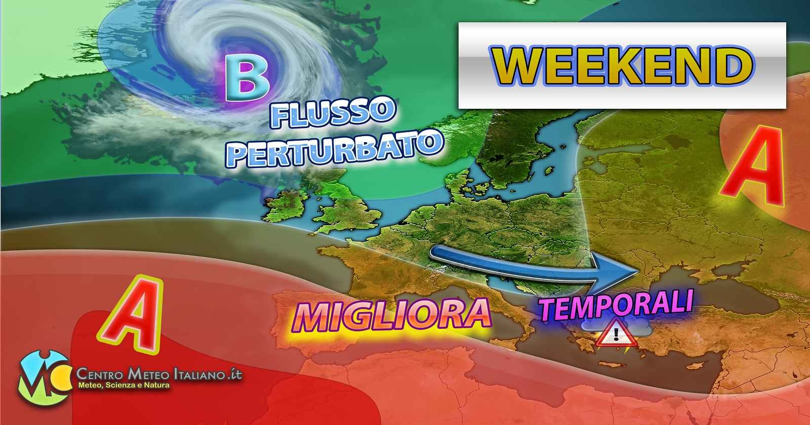 Miglioramento meteo atteso nel prossimo weekend