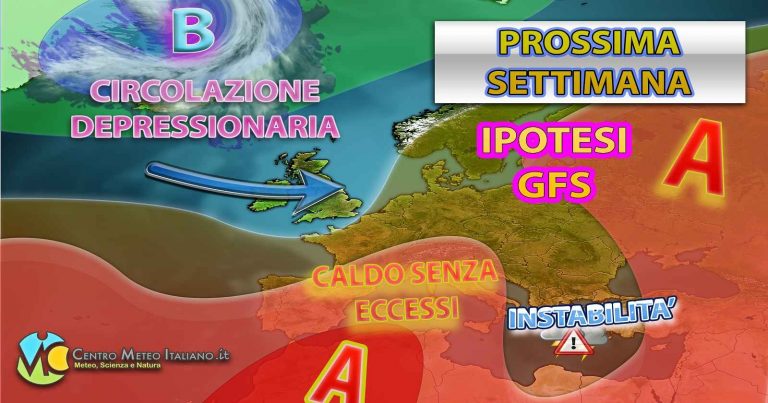 METEO – Prossima settimana tra instabilità pomeridiana e clima GRADEVOLE in ITALIA. Ecco la TENDENZA