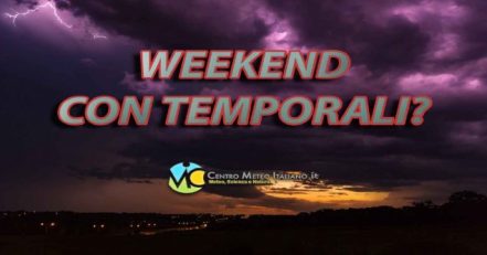 Meteo weekend, tornano i temporali anche al Nord Italia