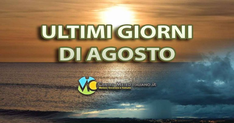 Meteo – Ultimi giorni di agosto con possibile dominio anticiclonico, tempo stabile in Italia ma senza eccessi di caldo