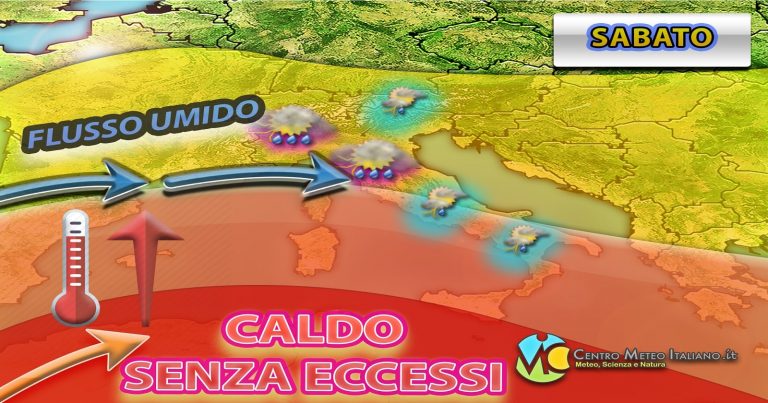 METEO ITALIA – MALTEMPO in arrivo in questo WEEKEND con PIOGGE e TEMPORALI, più stabile e tanto SOLE a seguire