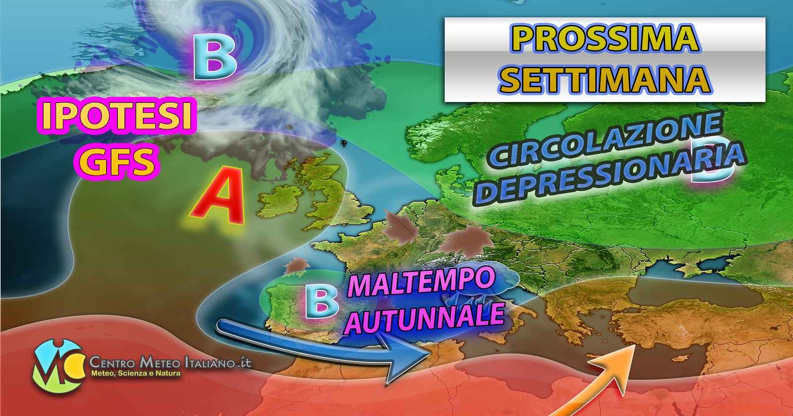 Ipotesi di maltempo per la prossima settimana