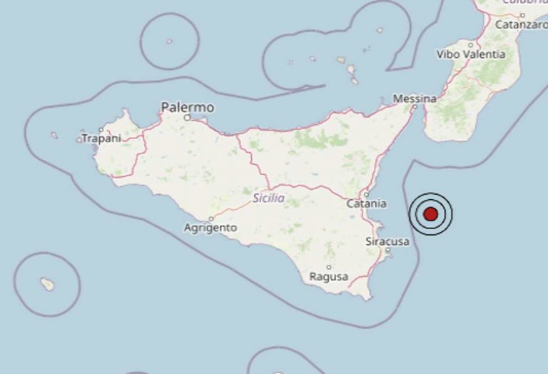 Terremoto in Sicilia oggi, 6 settembre 2022, scossa M 2.9 sulla Costa Siracusana | Dati Ingv