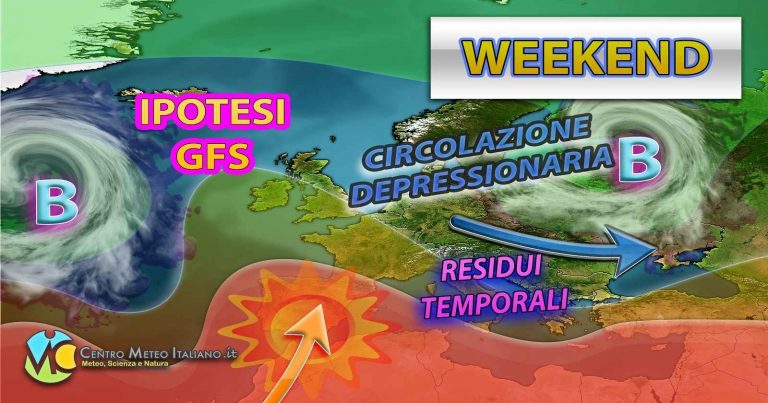 METEO WEEKEND – Tra SOLE e TEMPORALI su alcune regioni con generale CALO TERMICO in ITALIA. Ecco le novità METEO WEEKEND – Tra SOLE e TEMPORALI su alcune regioni con generale CALO TERMICO in ITALIA. Ecco le novità