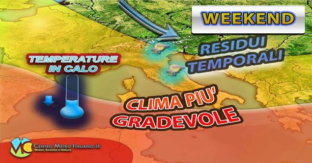 METEO - WEEKEND perlopiù STABILE e con clima tardo-estivo, ma occhio all'INSIDIA MALTEMPO: i dettagli