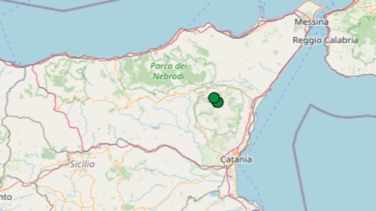 Terremoto in Sicilia oggi, 12 settembre 2022, scossa M 2.1 in provincia di Catania | Dati Ingv