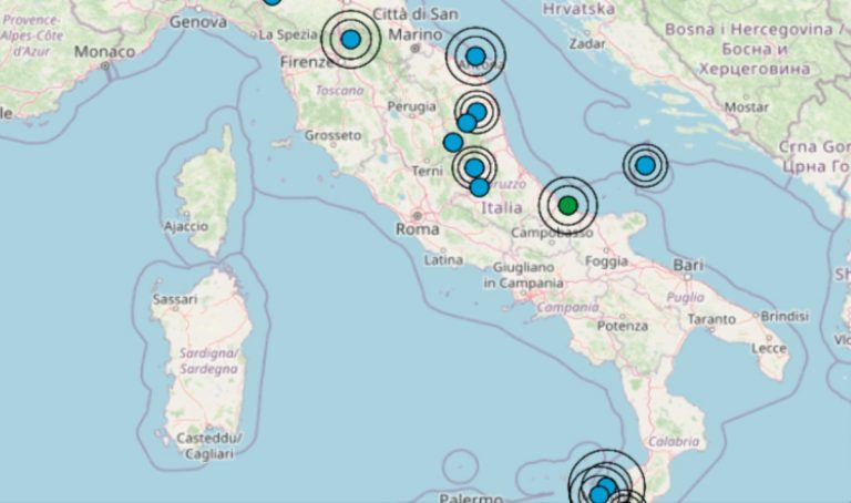 Terremoto oggi in Molise, 12 settembre 2022: scossa M 2.6 in provincia di Campobasso – Dati INGV