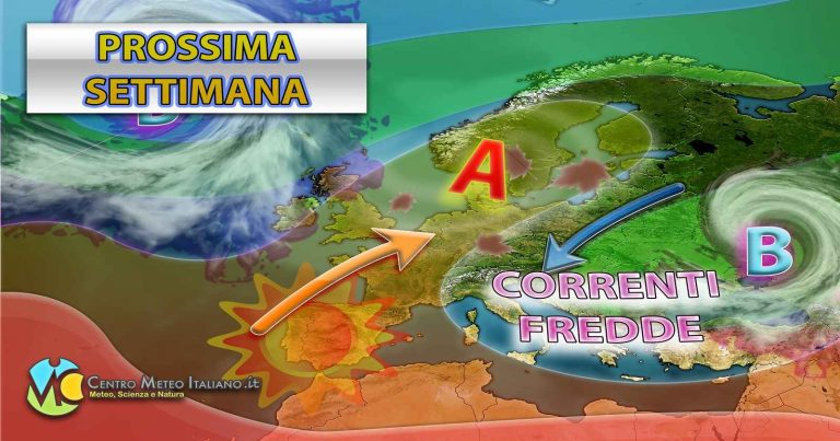 METEO ITALIA – Prossima settimana con clima più FREDDO. L’AUTUNNO inizia la sua marcia