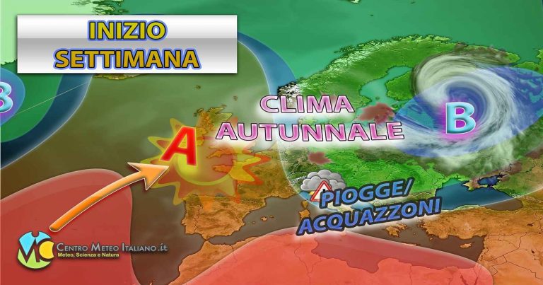 METEO – SETTIMANA INSTABILE e più FRESCA alle porte dell’ITALIA con correnti nordorientali in arrivo: i dettagli