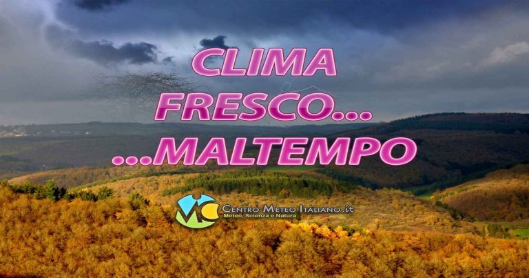 METEO ITALIA: possibile intenso peggioramento di stampo autunnale dopo il clima fresco di questi giorni
