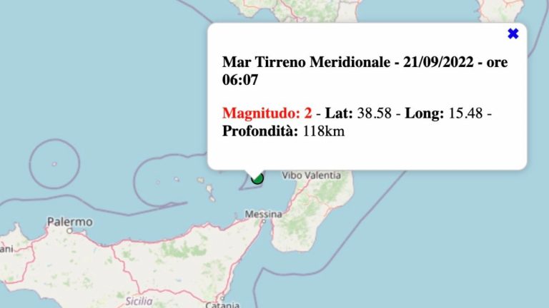 Terremoto in Italia oggi, mercoledì 21 settembre 2022: le scosse del giorno – Dati INGV Terremoto in Italia oggi, mercoledì 21 settembre 2022: le scosse del giorno – Dati INGV