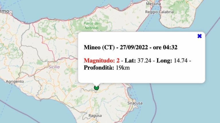 Terremoto in Umbria oggi, 27 settembre 2022: scossa M 2.1 in provincia di Perugia | Dati INGV