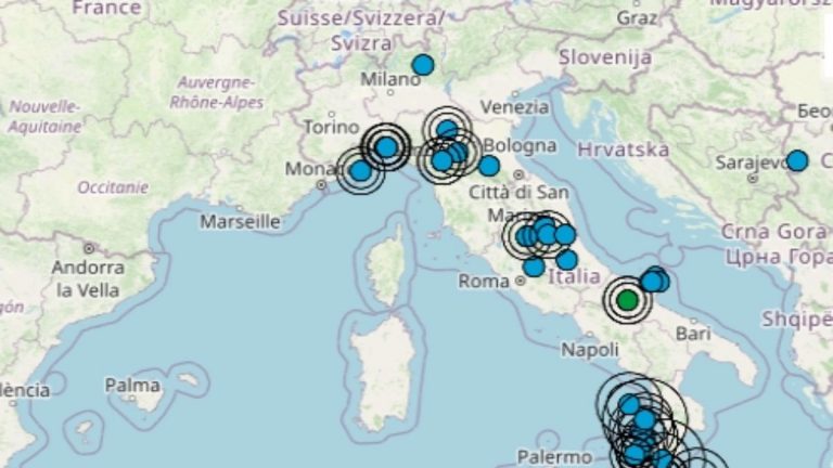 Terremoto oggi, venerdì 30 settembre 2022, scossa di magnitudo 2.4 in Puglia, in provincia Foggia | Dati Ingv
