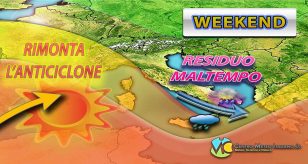 METEO - WEEKEND più STABILE, ma con MALTEMPO residuo e clima FRESCO: i dettagli