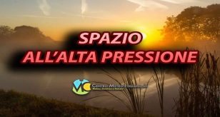 Arriva l'alta pressione con tempo asciutto almeno fino al weekend