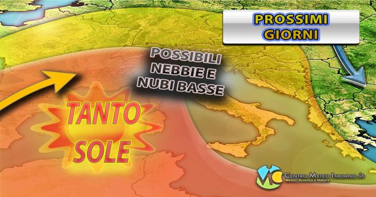 Meteo – Prima settimana di Ottobre con tempo stabile e sole in Italia, ma anche nebbie ed escursioni termiche