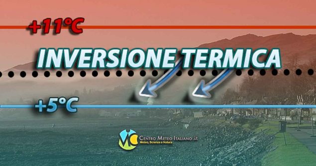 Meteo Italia - lunga fase anticiclonica con sole, nebbie e inversioni termiche