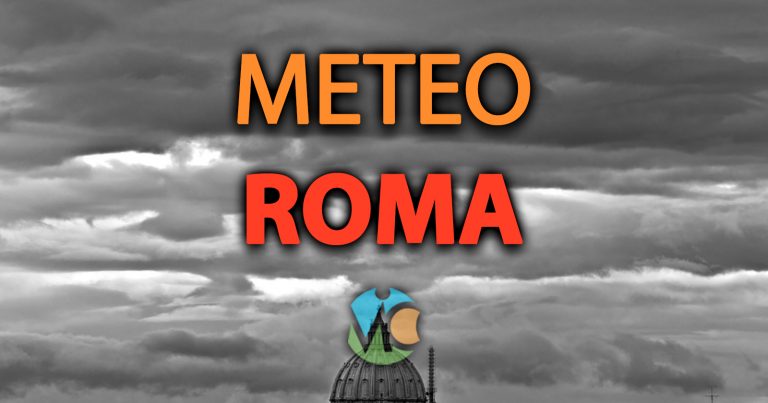 Meteo Roma – Perturbazione in transito porta poche precipitazioni ed un forte calo delle temperature