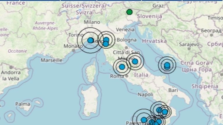 Terremoto oggi, sabato 8 ottobre 2022, scossa di magnitudo 2.0 in Friuli Venezia Giulia, epicentro in provincia di Udine – Dati Ingv