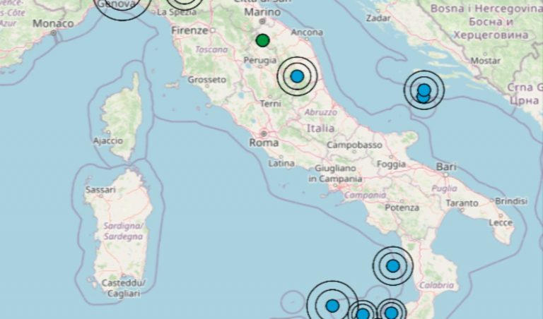 Terremoto oggi Italia, 9 ottobre 2022: le scosse registrate nel paese – Dati INGV Terremoto oggi Italia, 9 ottobre 2022: le scosse registrate nel paese – Dati INGV