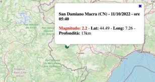 terremoto oggi 11 ottobre 2022 piemonte