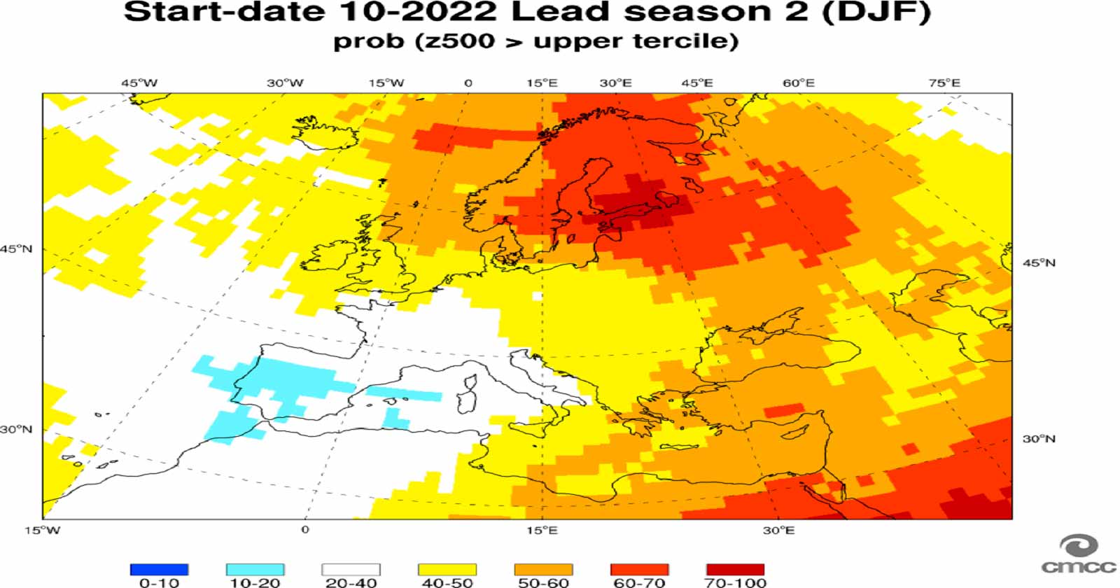 Probabilità anomalie altezza geopotenziale per l'inverno 2022-2023 - sps.cmcc.it