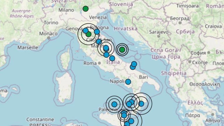 Terremoto in Italia oggi, venerdì 21 ottobre 2022: tutte le scosse del giorno | Dati INGV