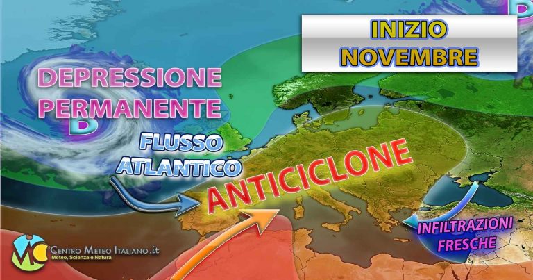 Meteo – Anche Novembre parte nel segno dell’Anticiclone, ma con qualche novità in vista: i dettagli