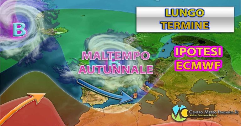 Meteo – Segnali d’Autunno in vista con possibile affondo perturbato sull’Italia: ecco quando