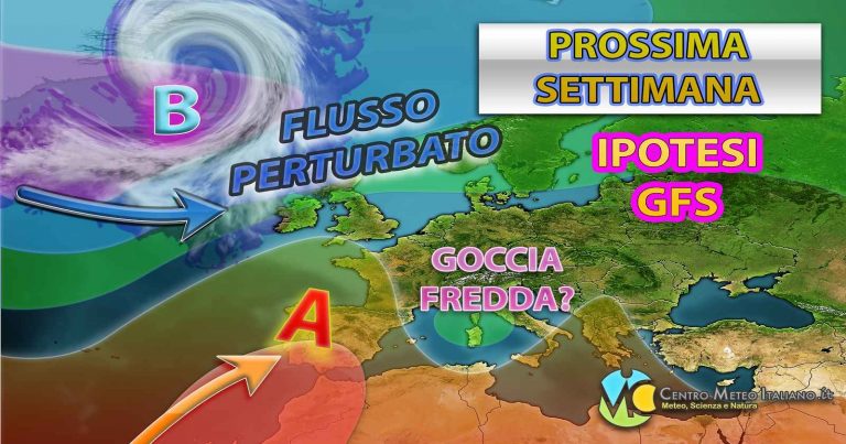 Meteo – Prossima settimana tra rimonta anticiclonica e arrivo di una goccia fredda. Vediamo la tendenza