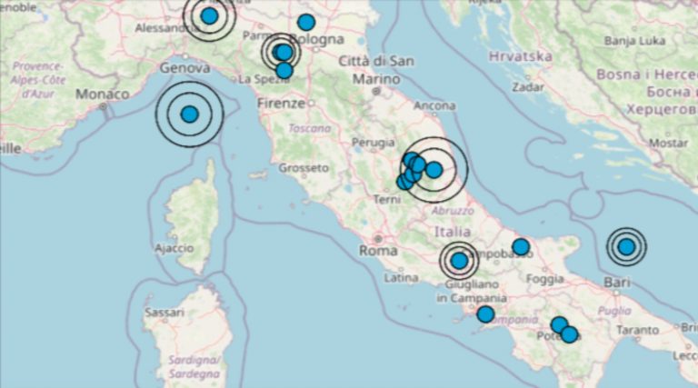 Terremoto oggi nel centro Italia, 9 novembre 2022: scossa M 5.5 registrata in mare. I dati ufficiali INGV