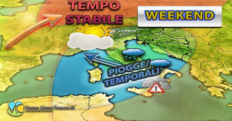 Meteo weekend – Tempo in peggioramento sull’Italia con temperature in calo per l’arrivo di una goccia fredda Meteo weekend – Tempo in peggioramento sull’Italia con temperature in calo per l’arrivo di una goccia fredda