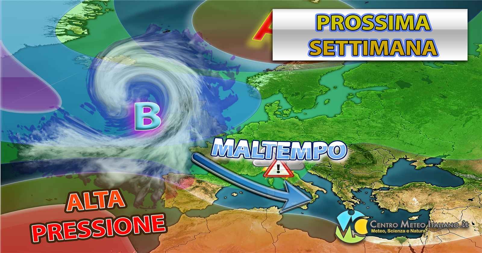 Meteo - L'Autunno ingrana: prima metà di settimana caratterizzata dalla prosecuzione del maltempo in Italia, i dettagli
