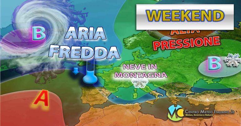 Meteo – Nuova irruzione di maltempo attesa per il Weekend: possibili nubifragi e neve in montagna, i dettagli Meteo – Nuova irruzione di maltempo attesa per il Weekend: possibili nubifragi e neve in montagna, i dettagli