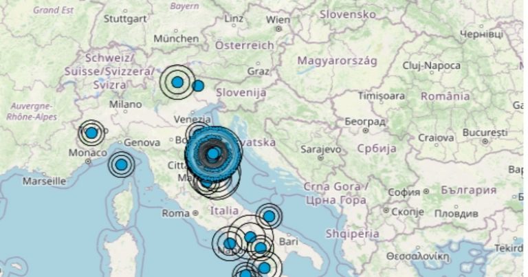 Terremoto oggi, mercoledì 16 novembre 2022, scossa di magnitudo 3.2 nelle Marche, prosegue lo sciame sismico | Dati Ingv