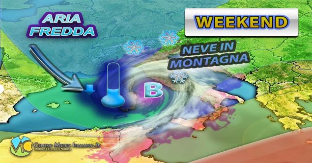 Meteo - Irruzione polare in arrivo nel Weekend, maltempo con calo termico e neve sull'Appennino: i dettagli