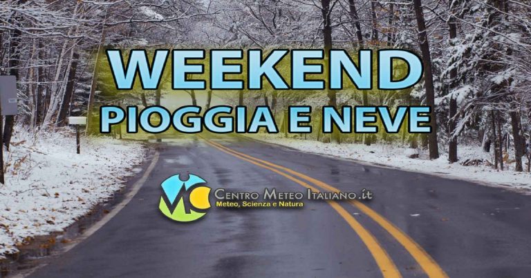 Meteo – Weekend con fronte freddo che sfiora l’Italia, ancora piogge e temporali ed anche neve sui rilievi
