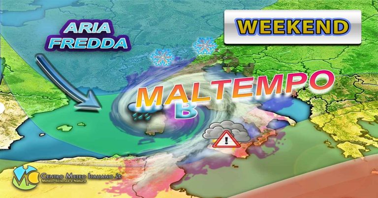 Meteo Italia – peggioramento in vista del fine settimana con temperature in calo, altro maltempo a seguire